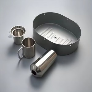 Персонализиран алуминий или SUS дълбоко изтеглен доставчик Метални части за дълбоко изтегляне\\/въртене долна част корпус Метална част за щамповане